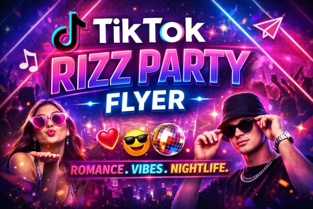 TikTok Rizz Party Flyer